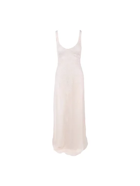 Sukienka maxi Elisabetta Franchi beżowa