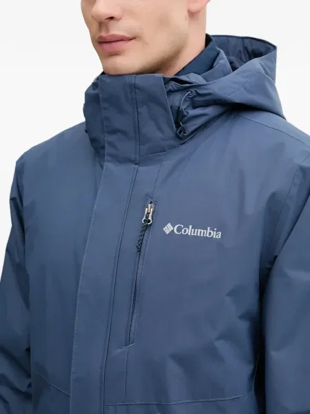 Geacă Columbia cu glugă albastru