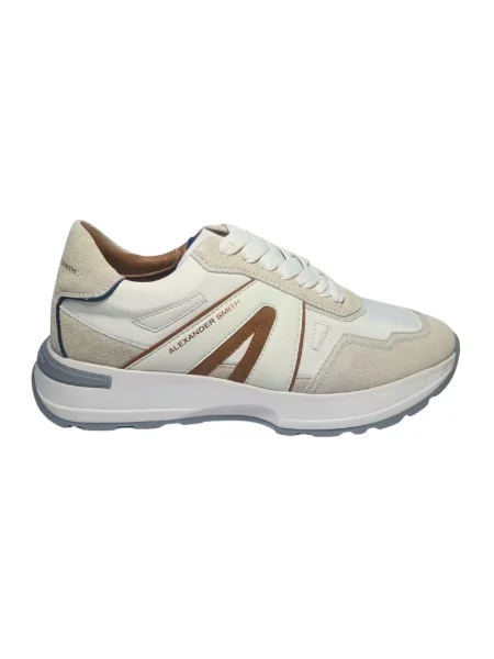 Sneakersy Alexander Smith skórzane białe