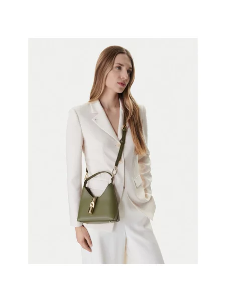Furla Torebki Kobieta ONE SIZE Skóra Iride Mini Hobo zielony