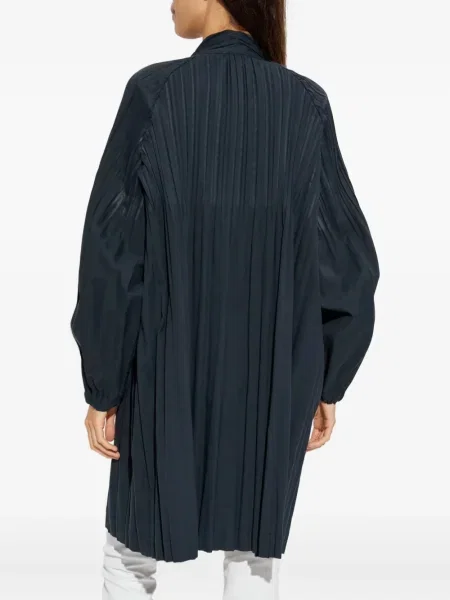 Plisirani kaput Pleats Please Issey Miyake plava