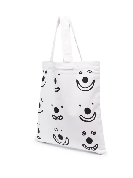 Geantă shopper 10 Corso Como cu imagine alb