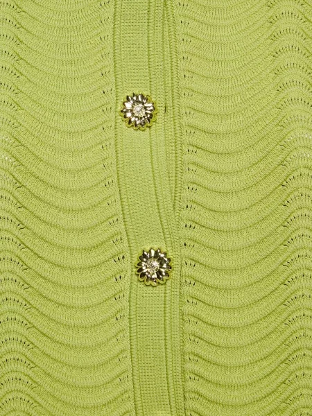 Top Sandro fără mâneci verde