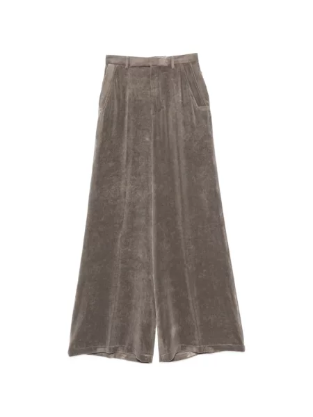 Pantaloni palazzo Rick Owens de catifea gri