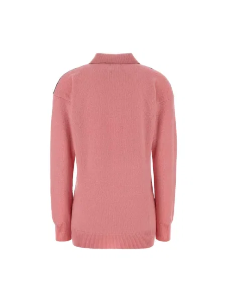 Sweter Jw Anderson wełniany różowy