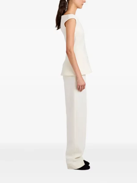 Pantaloni Proenza Schouler alb