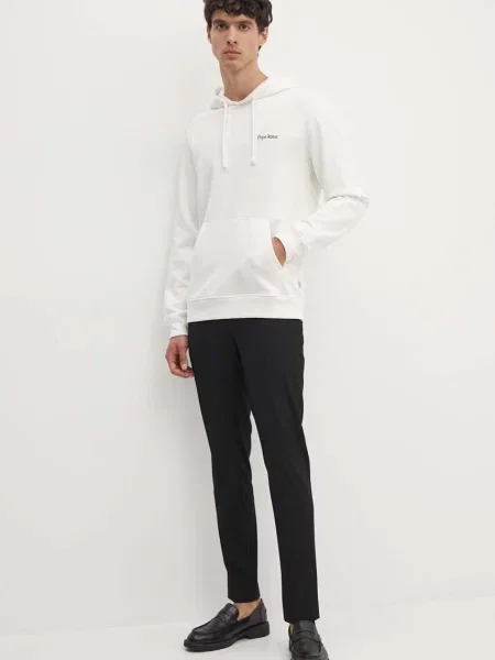 Pepe Jeans bluza SEDRIC P z kapturem z nadrukiem biały