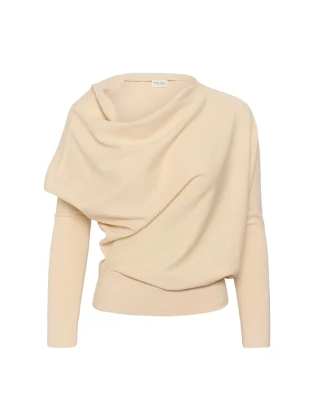 Dzianinowy sweter Part Two beżowy