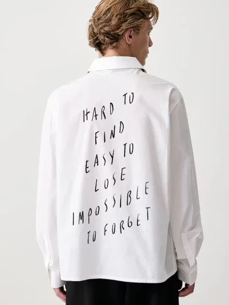 Karl Lagerfeld Jeans cămașă pentru bărbați din x Pietro Terzini alb