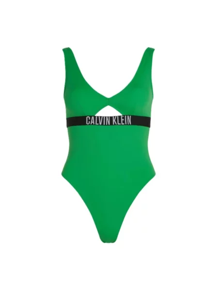 Stroj jednoczęściowy Calvin Klein zielony