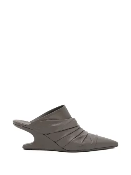 Papuci tip mules Rick Owens maro