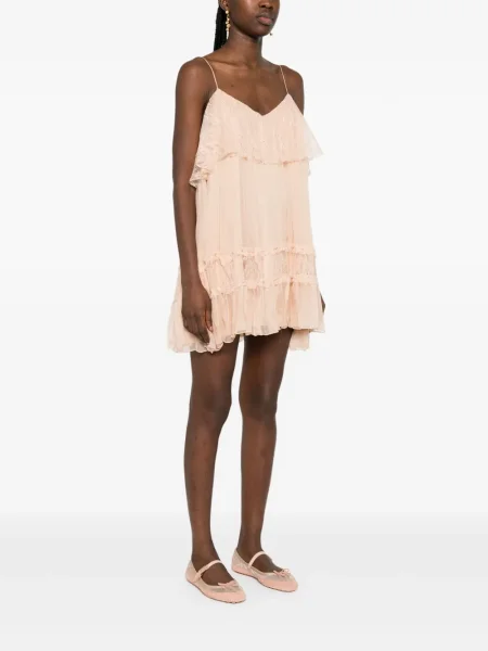 Rochie mini Nissa din dantelă de costum
