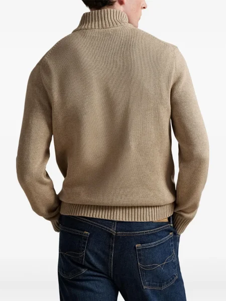 Ριγέ polo Polo Ralph Lauren με κουκούλα με αυτόγραφο λευκό