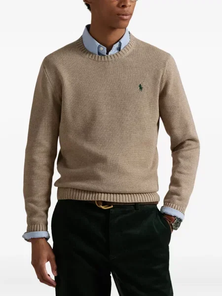 Ριγέ polo Polo Ralph Lauren με κουκούλα με αυτόγραφο λευκό