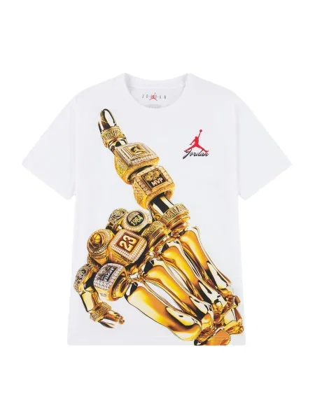 Jordan Tricou SKELETON RINGS galben curry / roșu / negru alb