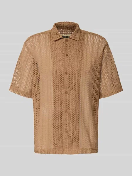 Koszula casualowa o kroju relaxed fit z półprzezroczystego materiału Woodbird