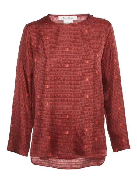 Salopetă Max Mara cu imagine lungă roșu
