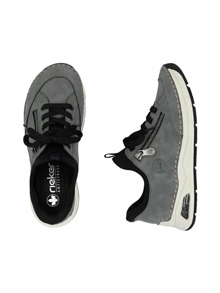 Sneakersy Rieker skórzane szare