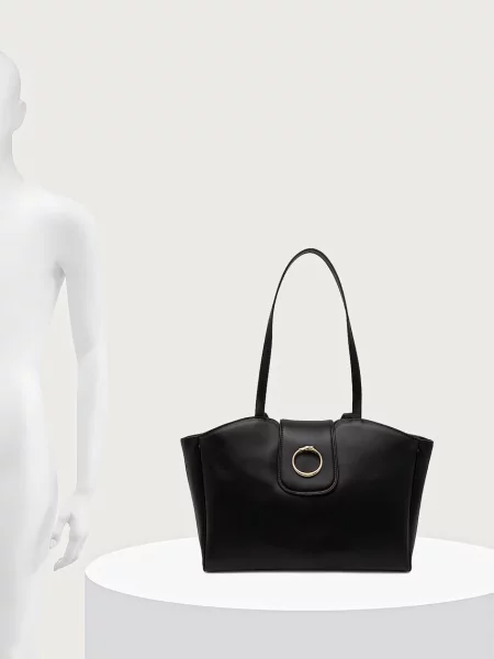 Кожаная сумка шоппер Trussardi