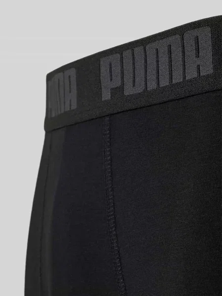 Bokserki o kroju slim fit z mieszanki bawełny w zestaw 2 szt. model EVERDAY' Puma czarne