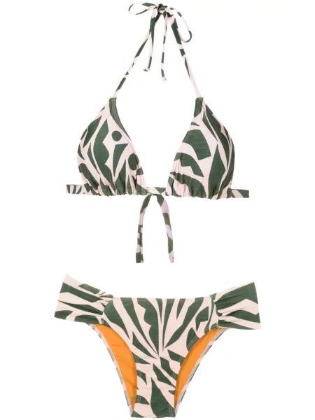 Bikini Lygia & Nanny z nadrukiem zielony