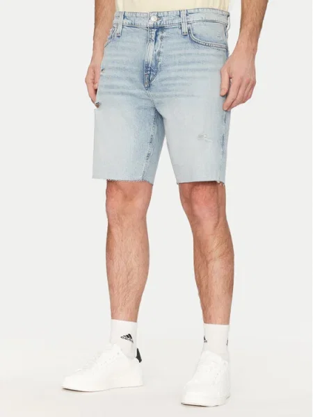 Guess Pantaloni scurți de blugi albastru