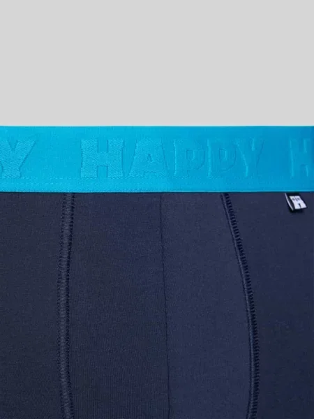 Obcisłe bokserki z elastycznym pasem w zestawie 3 szt. Happy Socks granatowe