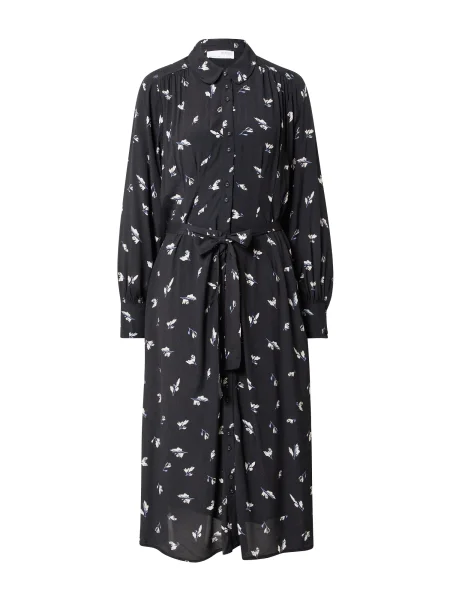 SELECTED Rochie tip bluză WALDA negru alb