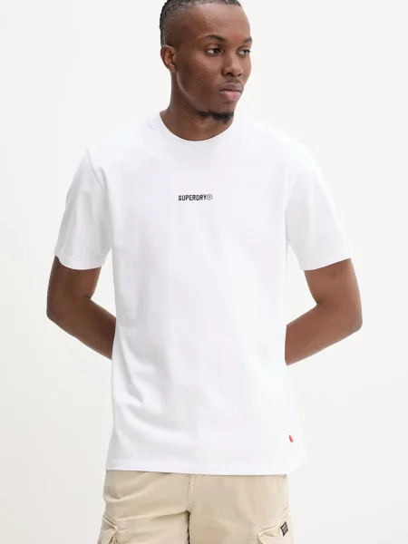 Tričko Superdry s aplikací bílá