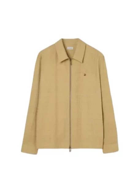 Kurtka Burberry żakardowa beżowa