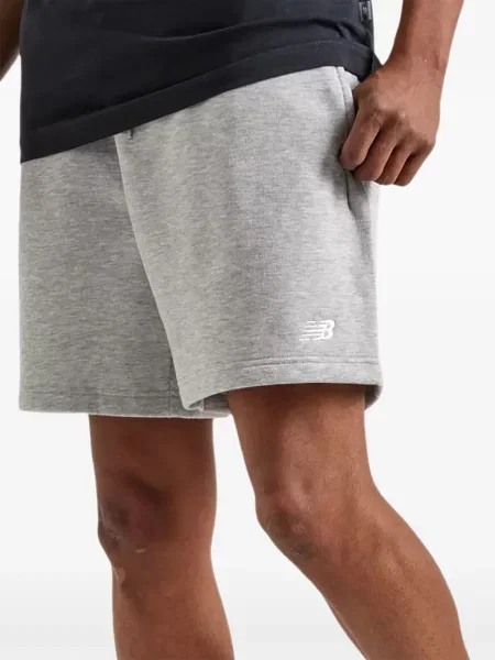Fleecová mikina New Balance sivá