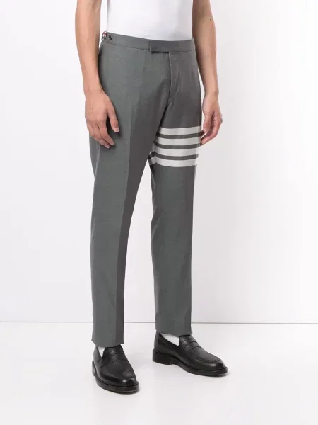 Kalhoty Thom Browne s nízkým pasem šedé