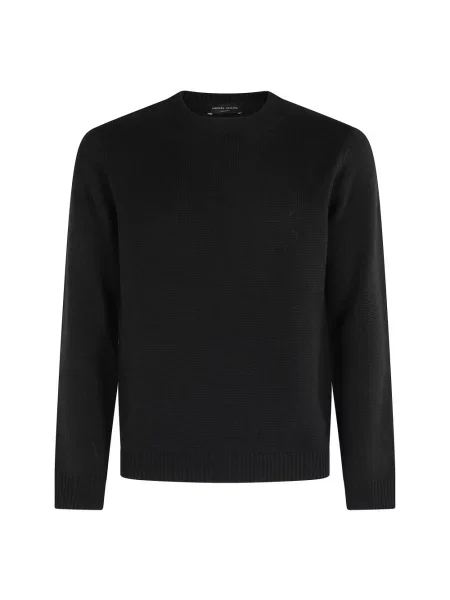 Sweter Roberto Collina czarny