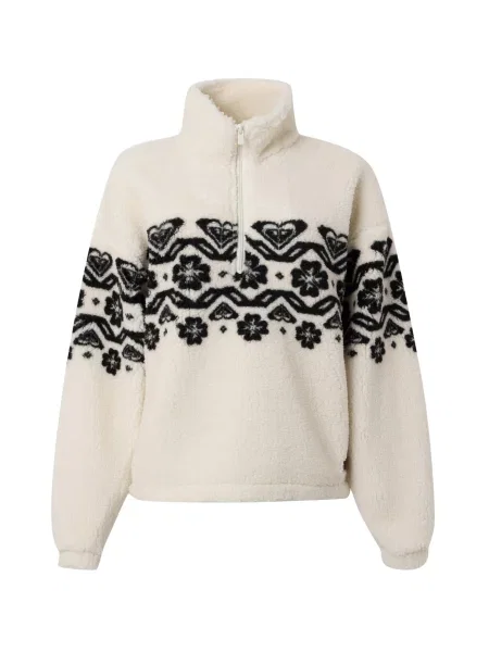 ROXY Pulover REASURE SOUL negru alb