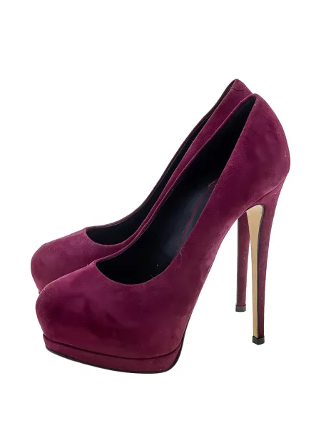 Pantofi cu toc Giuseppe Zanotti cu platformă roșu