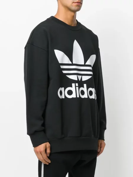 Pulover Adidas cu autograf negru