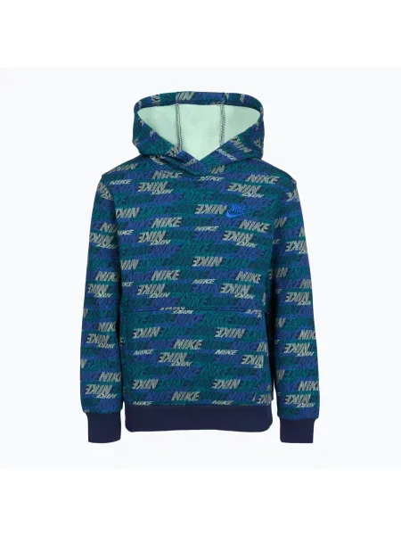 Bluză pentru copii Nike Sportswear Club Fleece bright spruce/midnight navy/game royal marină