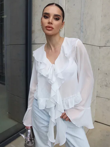 Блуза Jadone Fashion Blouse_Camellia_milk молочний
