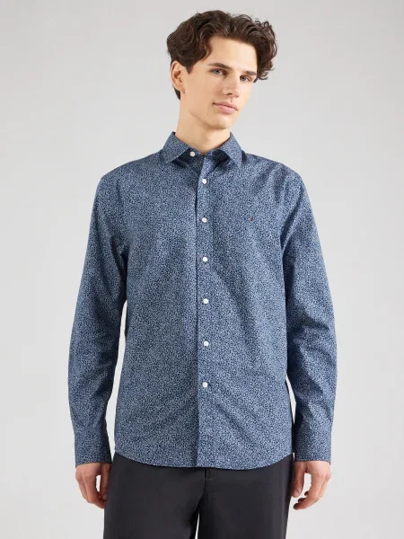 Tommy Hilfiger ing férfi galléros sötétkék regular kék