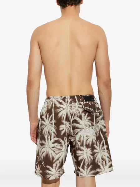 Slip de baie Amiri cu imagine maro