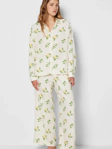 Льняная пижама Etam белая