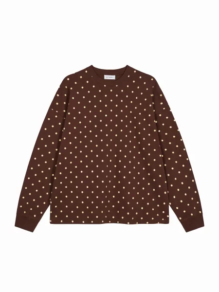 OH APRIL Tričko Little Things nažloutlá hnědá