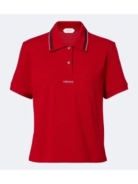 Tricou polo Versace roșu