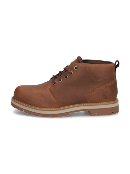 Šněrovací krajkové nepromokavé kotníkové boty Timberland hnědé
