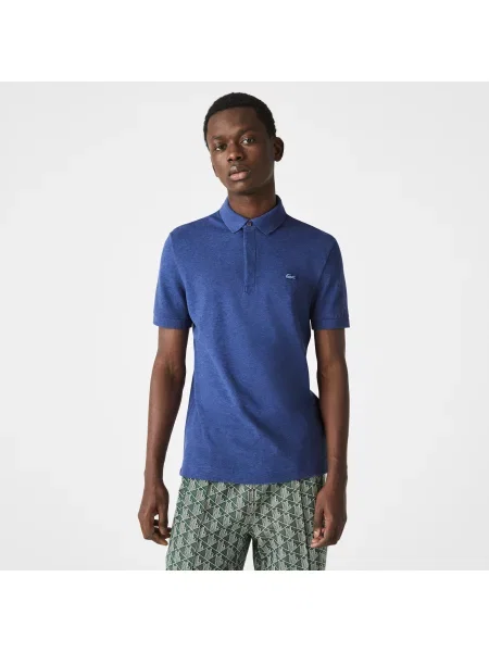 Lacoste Koszulka Polo Smart Paris Regular Fit Z Elastycznej Bawełny niebieski