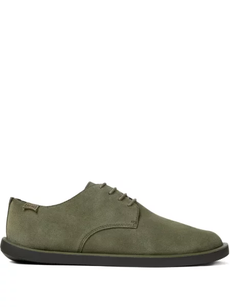 Pantofi derby Camper cu șireturi din dantelă verde