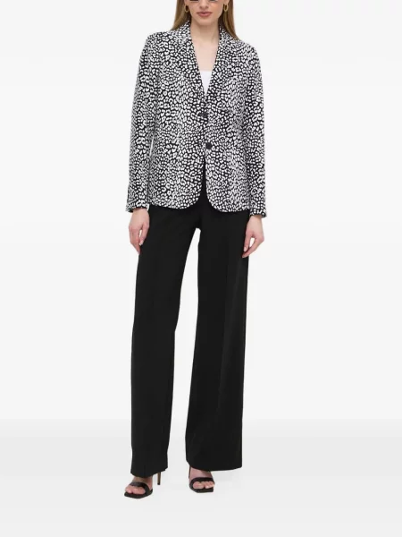 Rochie Michael Michael Kors din poplin cu imagine cu model leopard gri
