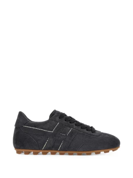 Sneakerși Hogan Olympia din piele de căprioară gri
