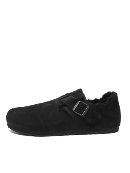 Półbuty Birkenstock zamszowe czarne
