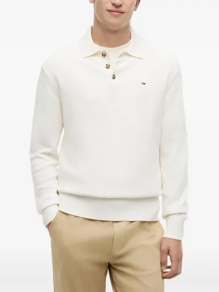 Lung tricou polo Tommy Hilfiger cu autograf